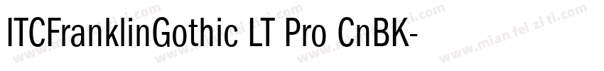 ITCFranklinGothic LT Pro CnBK字体转换